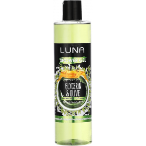 LUNA SHOWER GEL GLYCERINE & OLIVE MOISTURIZING LONG LASTING FRAGRANCED BODY WASH 500 ML